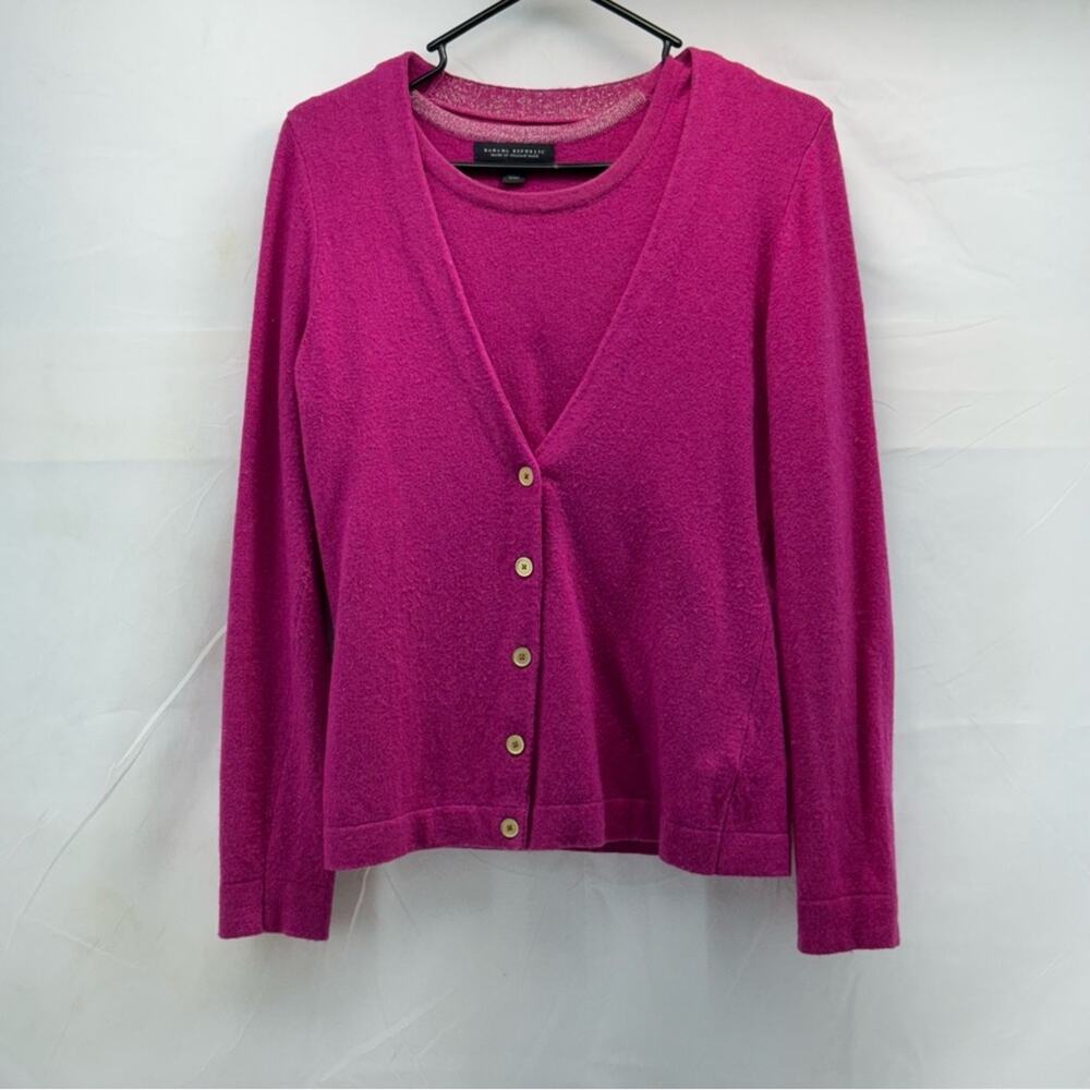 Banana Republic women’s medium Pink Button-Up, tank top Women's Sweater set